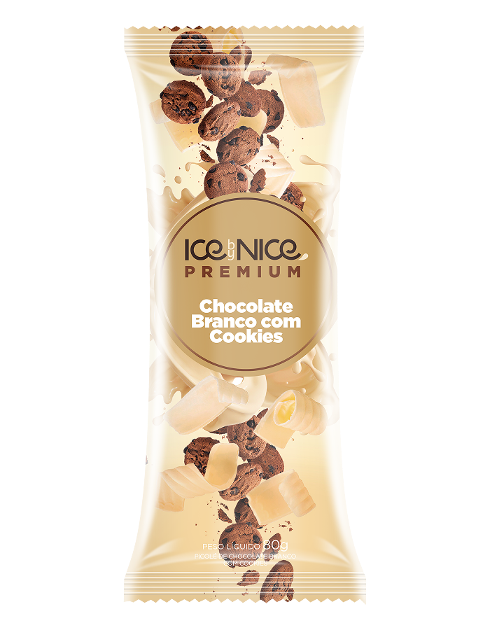 Chocolate Branco com Cookies